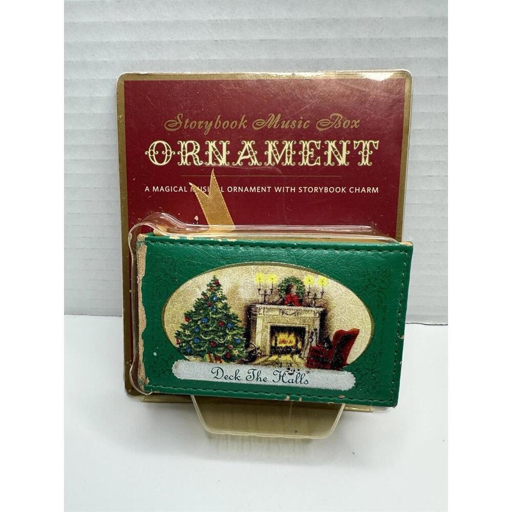 Storybook Music Box Ornament Mr. Christmas Musical Charm “Deck the Halls” 2009